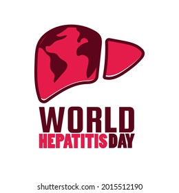 Vector illustration of a Logo for World Hepatitis Day