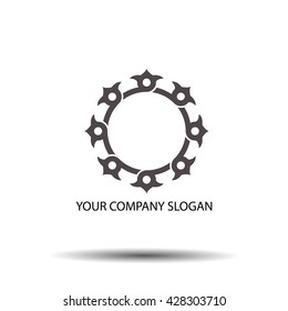 Vector illustration of logo for a yoga studio