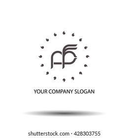 Vector illustration of logo for a yoga studio