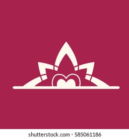 Vector illustration of logo for yoga studio or meditation class. 