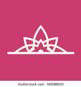Vector illustration of logo for yoga studio or meditation class. 