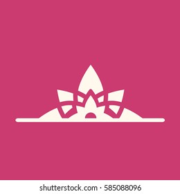Vector illustration of logo for yoga studio or meditation class. 
