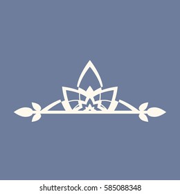 Vector illustration of logo for yoga studio or meditation class. 