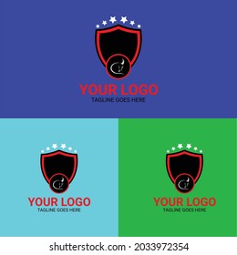 Vector Illustration logos and badges farm animals isolated or white background. Farm animals badges
