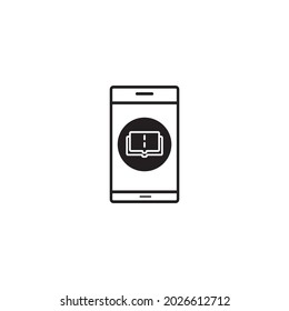 vector illustration logos International Literacy day, literacy digital, 8 september