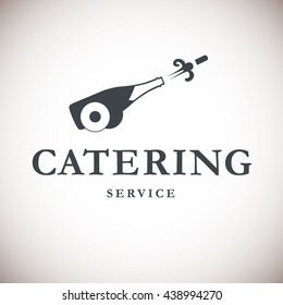 Vector Illustration Of Logotype For Catering Company.