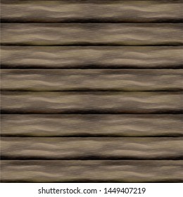 Vector illustration of logs repainted old wood background chopped wood frame