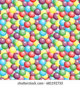 Vector illustration of lolipops or candy background. Pixel art