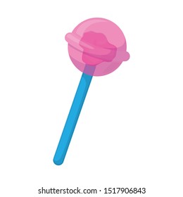 Vector illustration of lollipop and round icon. Web element of lollipop and circle stock vector illustration.
