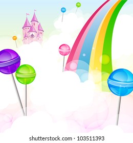 Vector illustration of a lollipops