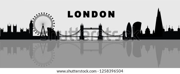 Vector Illustration London Skyline Stock Vector (Royalty Free ...