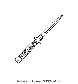 Vektorgrafik des langen Messers