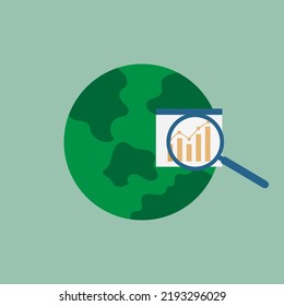 ilustración vectorial inversión a largo plazo, el éxito lleva tiempo, beneficio del crecimiento, inversión financiera, inversión global, inversión mundial
