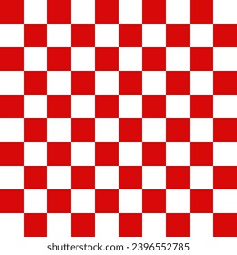 Vector illustration of looping red checkerboard