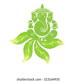 Vector illustration of Lord Ganesh for Ganpati Chaturthi.