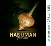 Vector illustration of Lord Hanuman
