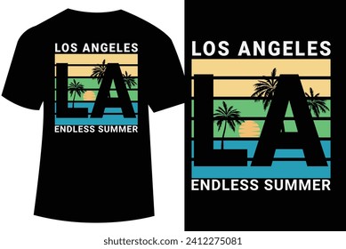 Vector Illustration for Los Angeles California t-shirt design, t shirt vector illustration
