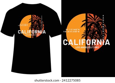 Vector Illustration for Los Angeles California t-shirt design, t shirt vector illustration
