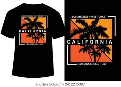 Vector Illustration for Los Angeles California t-shirt design, t shirt vector illustration
