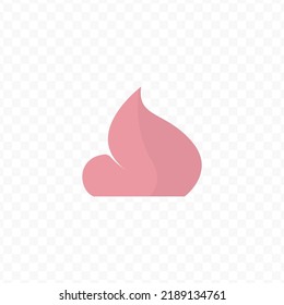 Vector illustration of lotion. Colored vector for website design .Simple design on transparent background (PNG).
