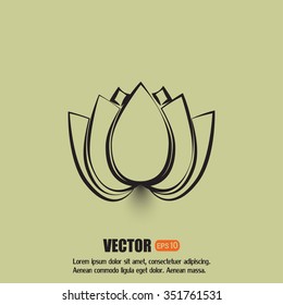 Vector illustration lotus 