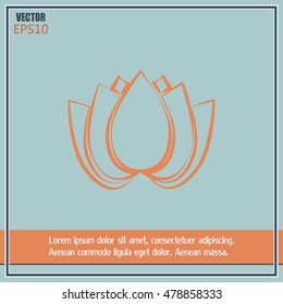 Vector illustration lotus 