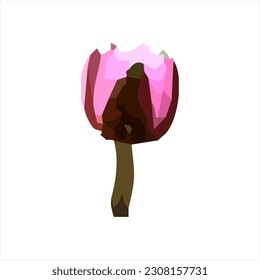 Vector illustration of a lotus flower as a design element