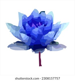 Vector illustration of a lotus flower as a design element