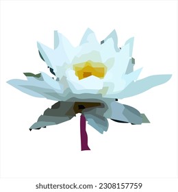 Vector illustration of a lotus flower as a design element