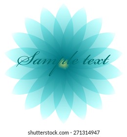 Vector illustration of Lotus. Flower on a white background