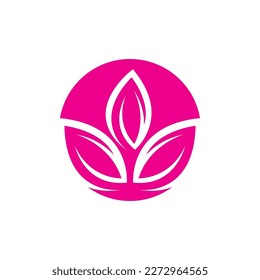 Vector illustration of  lotus flowers design logo