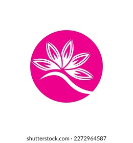 Vector illustration of  lotus flowers design logo