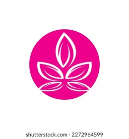 Vector illustration of  lotus flowers design logo