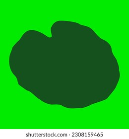 Vector illustration of a lotus leaf as a design element