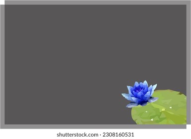 Vector illustration of lotus leaf and flower as background