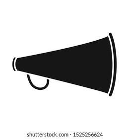Vector illustration of loud and megaphone symbol. Web element of loud and shout stock vector illustration.
