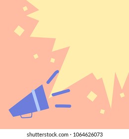 Vector illustration loudspeaker symbol.