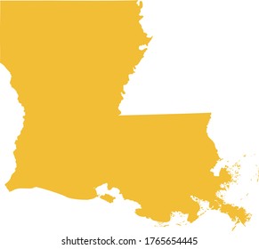 Vektorgrafik von Louisiana-Karte