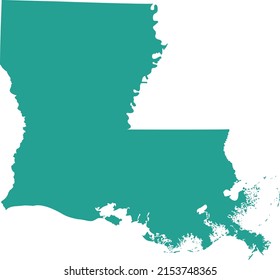 Vector Illustration Louisiana Map Stock Vector (Royalty Free ...