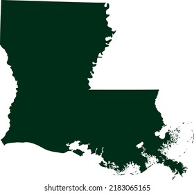 Vector Illustration of Louisiana map