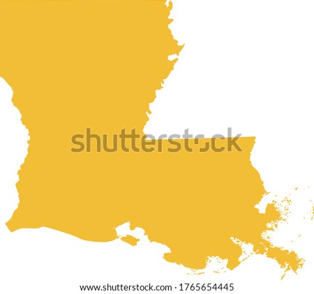 vector illustration of Louisiana map