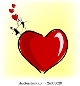 vector illustration of  love