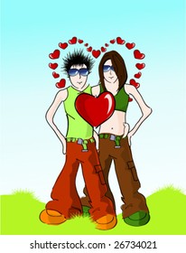 vector illustration of  love