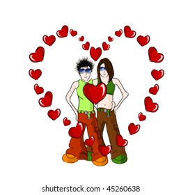 vector illustration of love