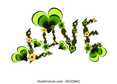 vector illustration of love