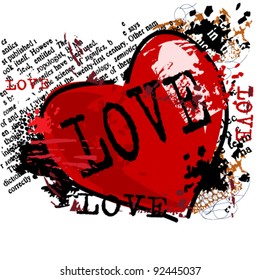 vector illustration of  love