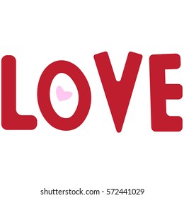 Vector illustration. Love. Card.Eps10.