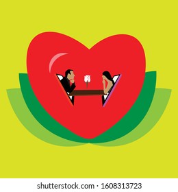 Vector illustration of love design