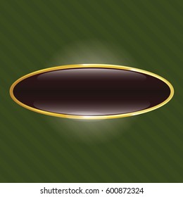 Vector illustration of Love Exchange golden with Green  badge icon
