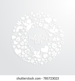 vector illustration love. February 14 Valentine's Day couples. design of the schedule for the holiday of all lovers.